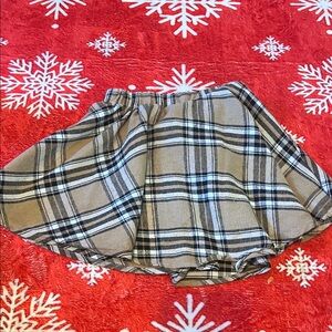 SHEIN Plaid Skirt for Kids - Tan and Black